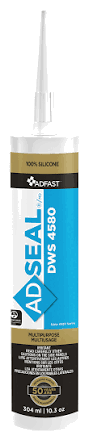 Cartouche de scellant Adfast Adseal DWS série 4580, 100 % silicone